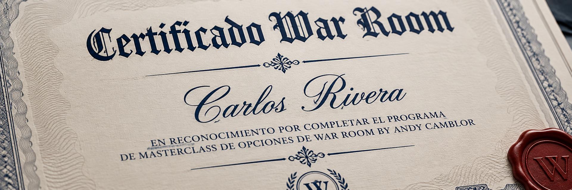 Certificado War Room